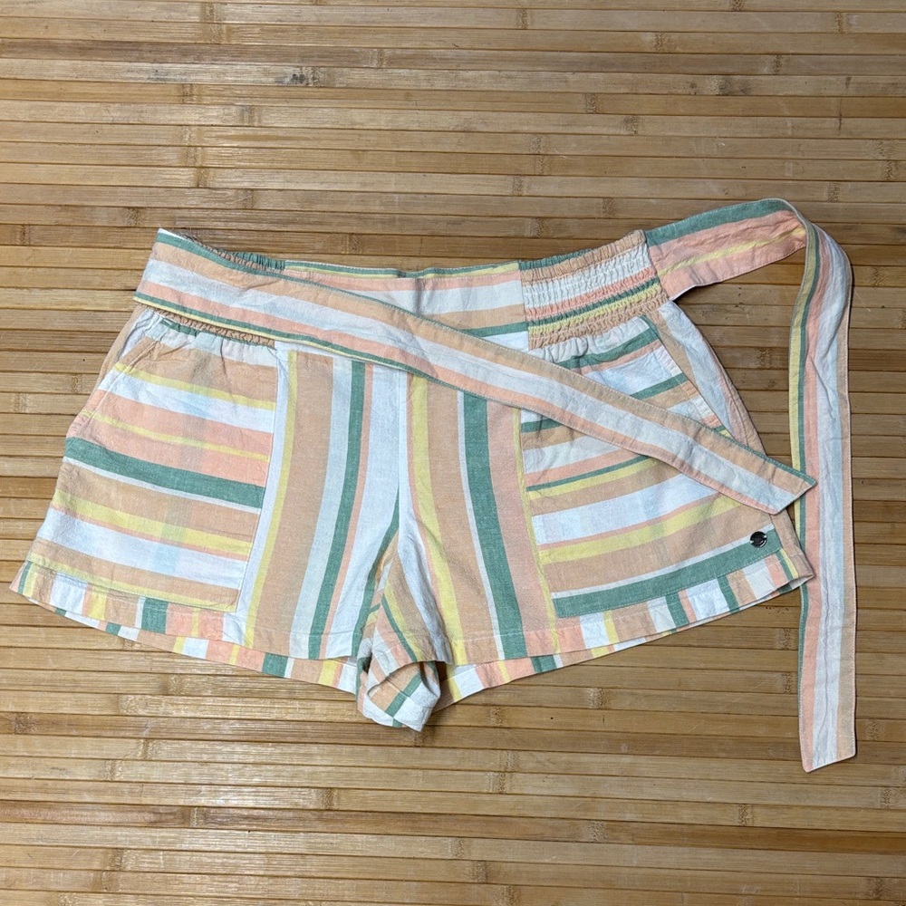 Roxy Pastel Striped Shorts